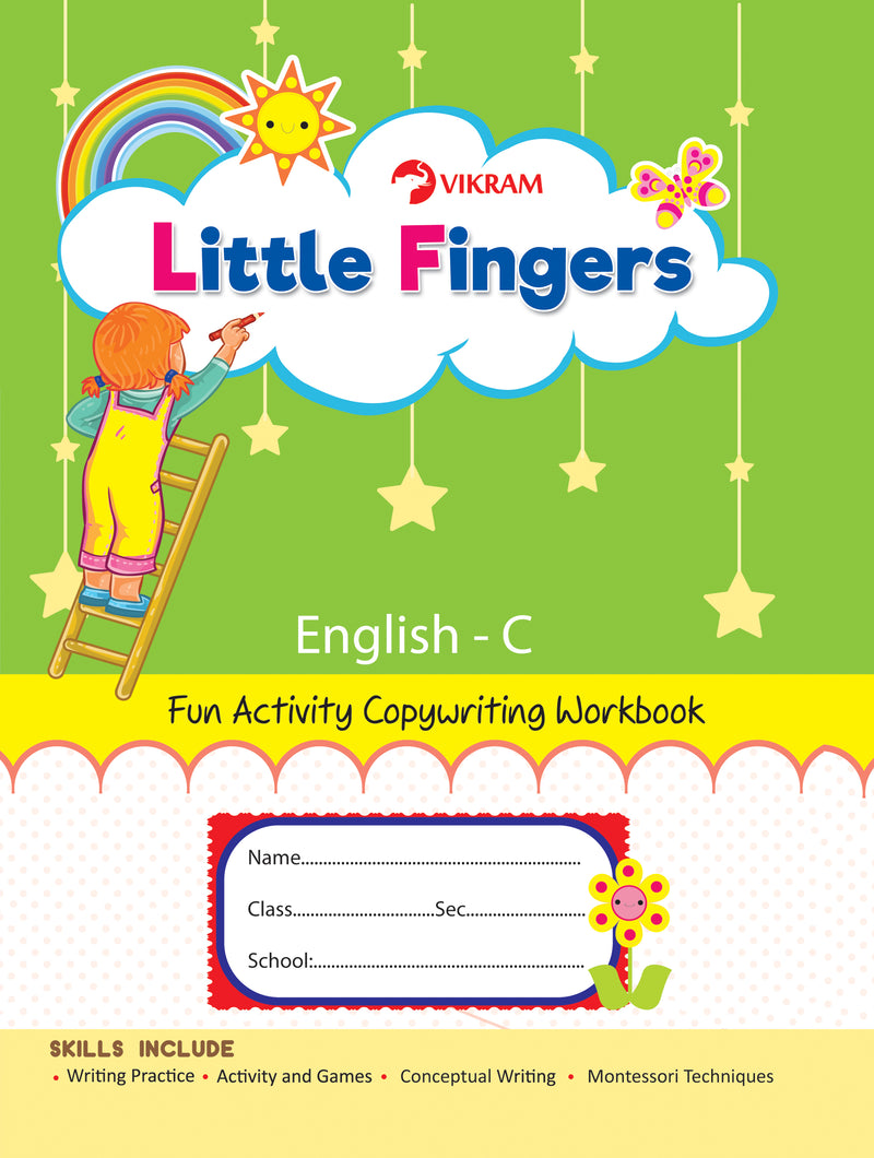 Little Fingers - ENGLISH - C (Fun Activity Copy Writing Book) - Vikram Books