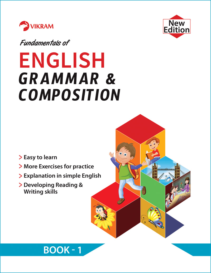 Vikram - Fundamentals of English Grammar & Composition Book - 1 - Vikram Books