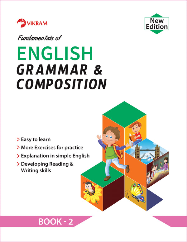 Vikram - Fundamentals of English Grammar & Composition Book - 2 - Vikram Books