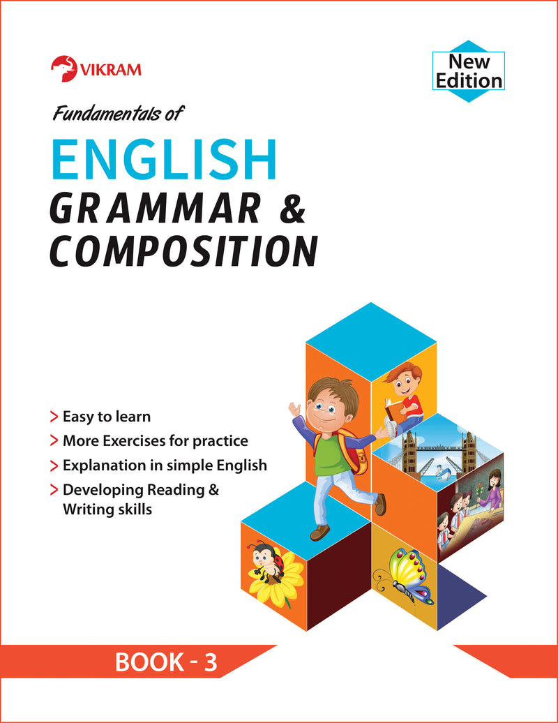 Vikram - Fundamentals of English Grammar & Composition Book - 3 - Vikram Books