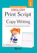 Vikram - ENGLISH Print Script Copy Writing Book - 1 - Vikram Books