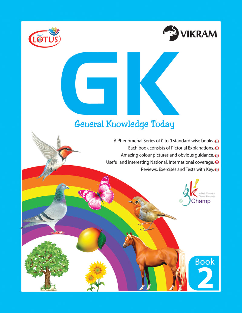 Lotus General Knowledge Today (GK Champ) Book - 2 - Vikram Books