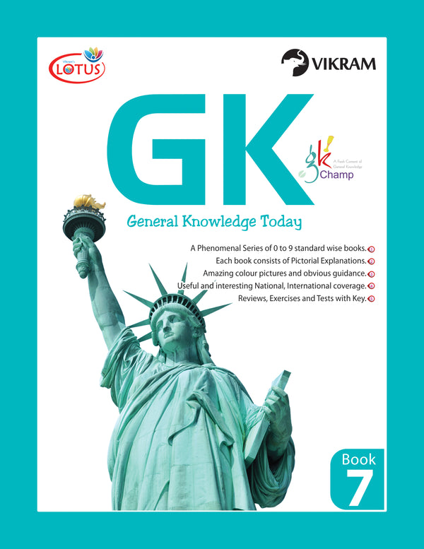 Lotus General Knowledge Today (GK Champ) Book - 7 - Vikram Books