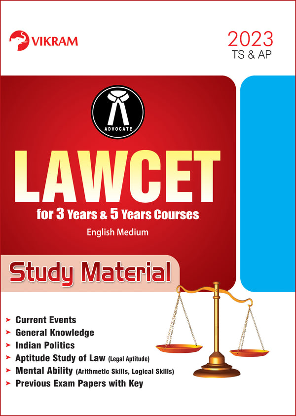 LAWCET Study Material with Previous Papers (EM) Telangana & Andhra Pradesh