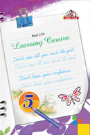 Vikram Real Life - LEARNING CURSIVE - Practice Writing Book - 5 - Vikram Books