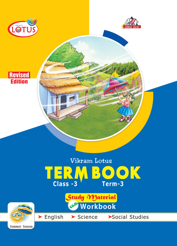 Vikram Lotus :  Class - 3 : Term Books : Term - 3  : Study Material cum Workbook - Vikram Books