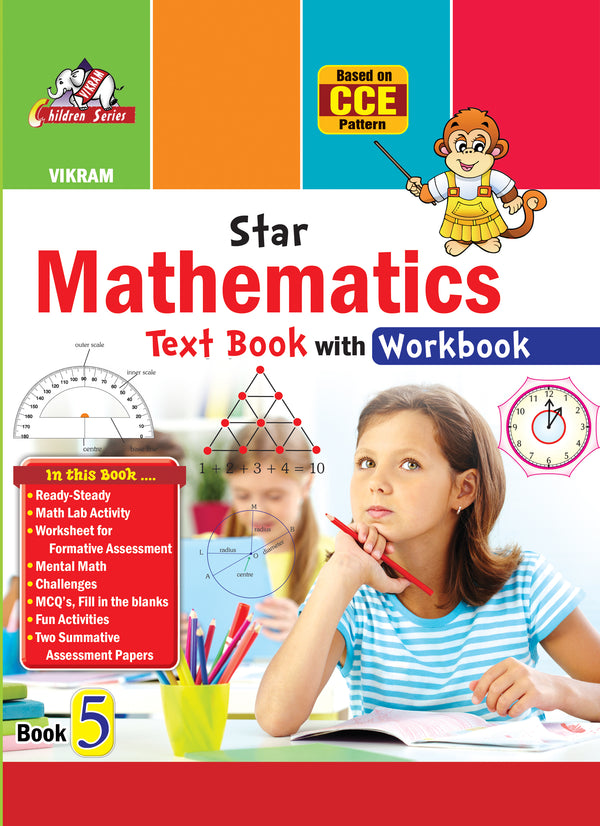 Mathematics Text Book with Work book grade - 5