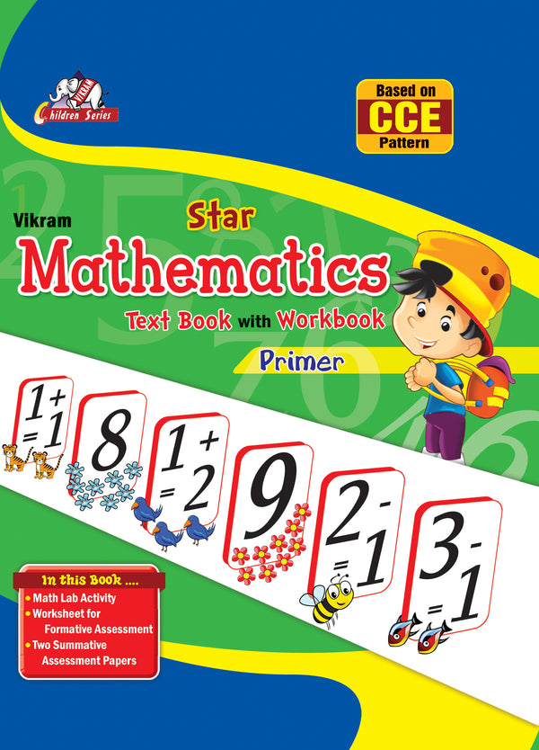 Mathematics Text Books with WOrk Book Primer LKG