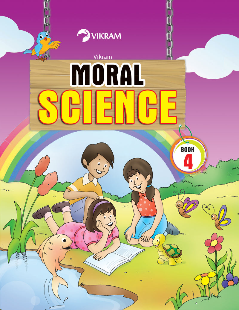 Vikram - Moral Science Text Book - 4 - Vikram Books