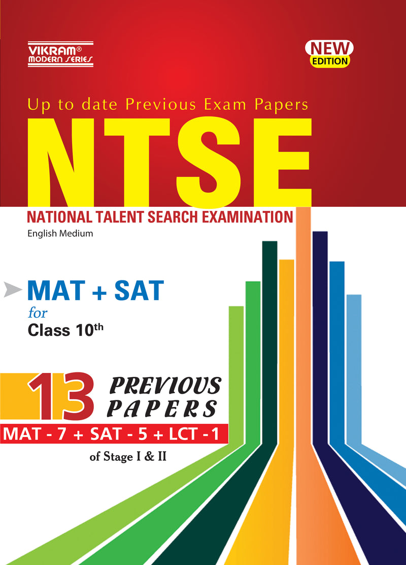 NTSE (National Talent Search Examination) MAT + SAT fro Class 10 of Stage I & II - Vikram Books
