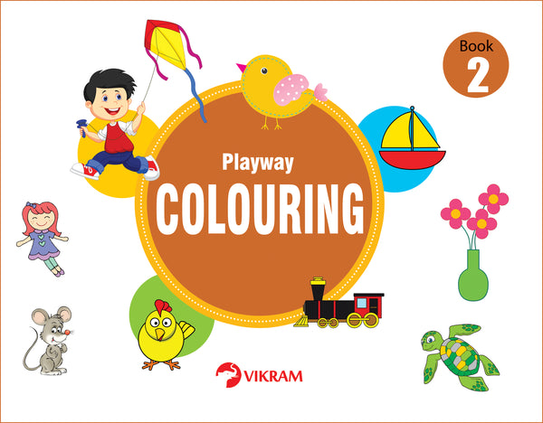 VIkram - Playway COLOURING - Book - 2 - Vikram Books