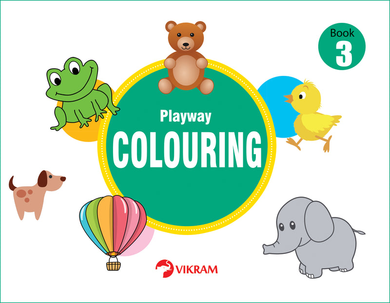 Vikram - Playway COLOURING Book - 3 - Vikram Books