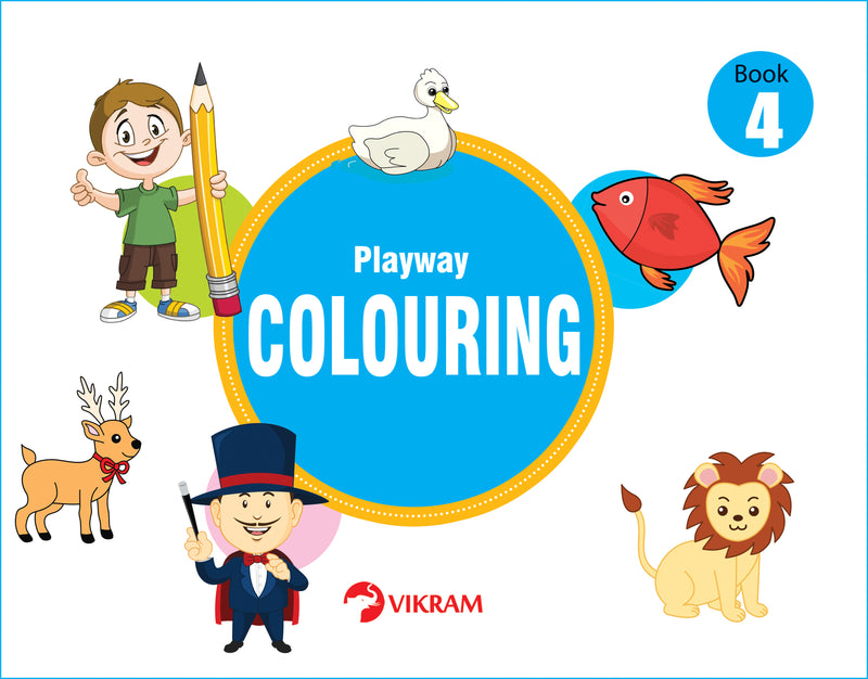 Vikram - Playway Colouring Book - 4 - Vikram Books