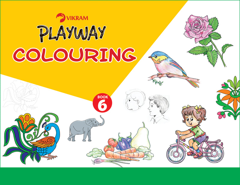 Vikram - Playway Colouring Book - 6 - Vikram Books
