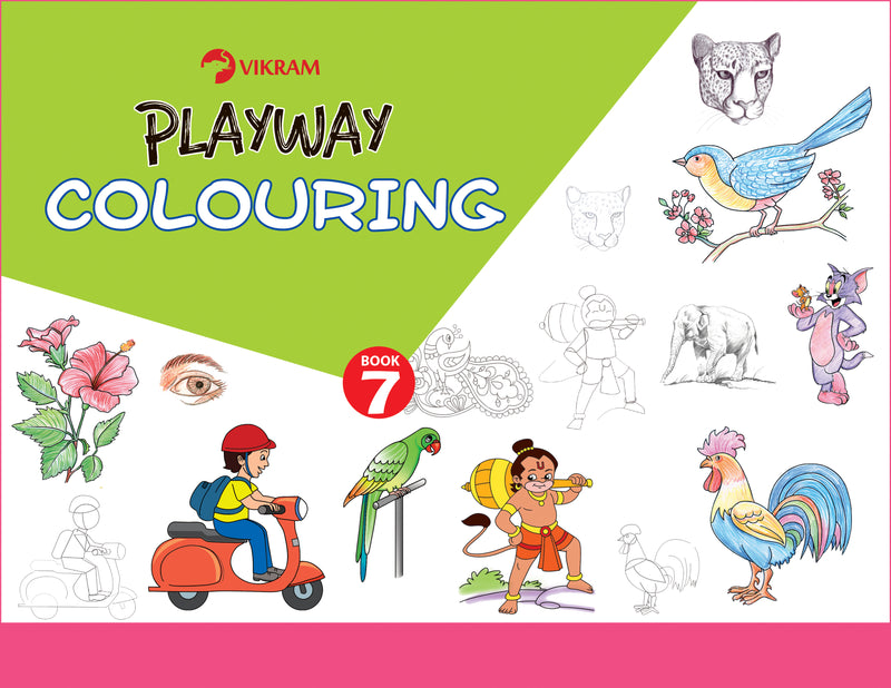 Vikram - Playway Colouring Book - 7 - Vikram Books