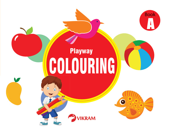 Vikram Playway Colouring Book - A - Vikram Books