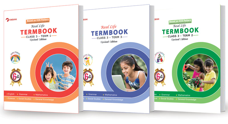 Real Life CLASS - 3 Term Books 1,2,3 - Vikram Books