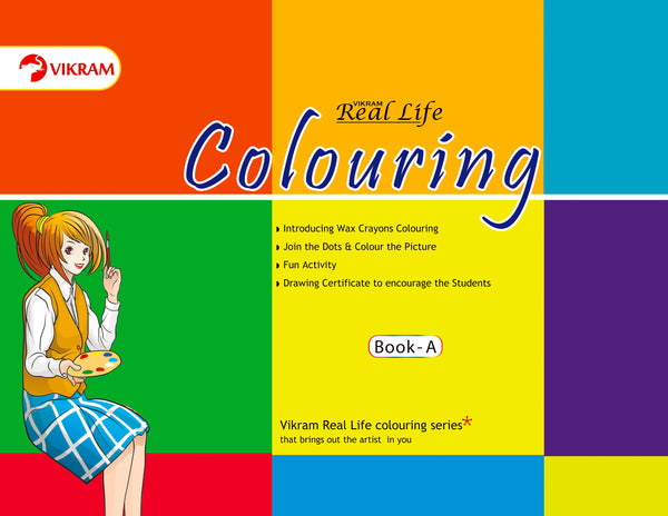 Real Life Colouring Book - A - Vikram Books
