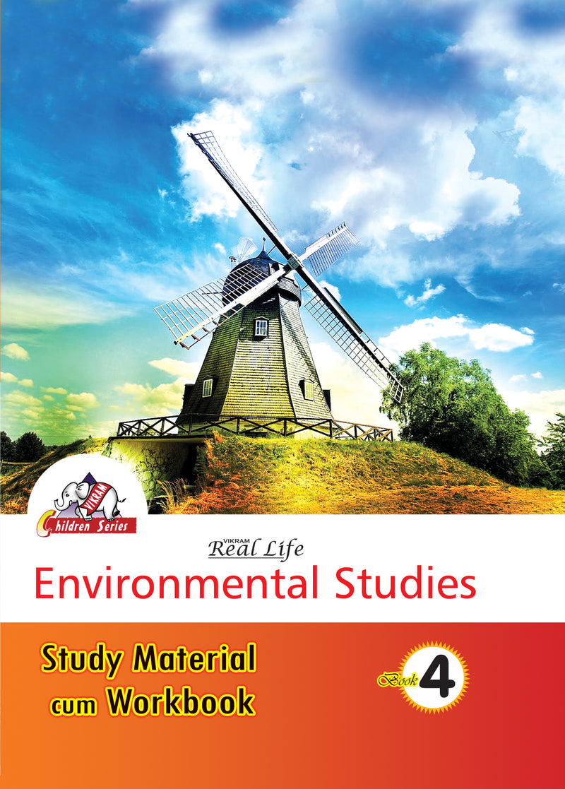 Vikram  Real Life -  Environmental Studies - Study Material cum Workbook - 4 - Vikram Books