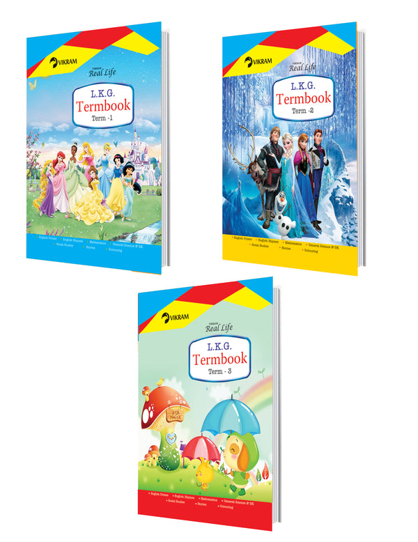 Real Life LKG Term Books 1,2,3 - Vikram Books