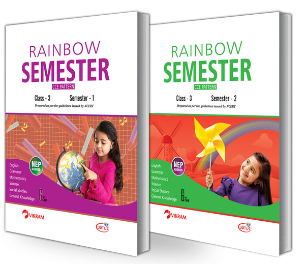Lotus Rainbow CLASS - 3 Semester Books - 1,2
