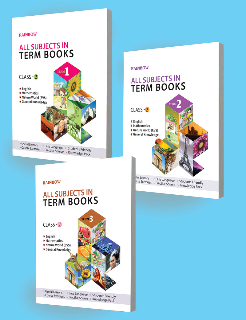 Rainbow Class - 2 Term Books 1,2,3 - Vikram Books