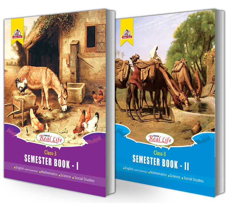 Vikram  Real Life : Class - 3 : Semester - 1, 2 Books - Vikram Books