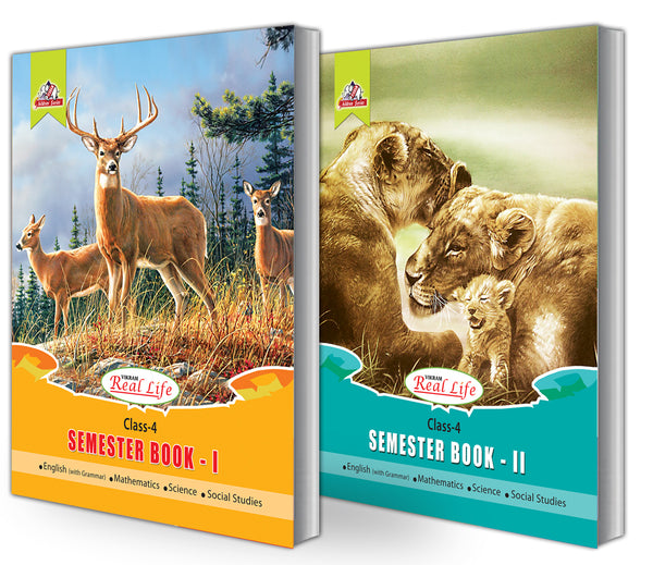 Vikram  Real Life : Class - 4 : Semester - 1, 2 Books - Vikram Books