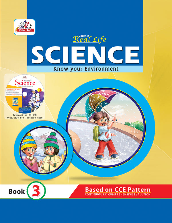 Vikram Real Life Science (EVS) Text book Class - 3 CCE Pattern