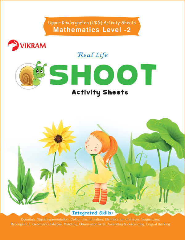 Real Life - Shoot Activity Sheets for UKG MATHEMATICS Level - 2 Activity Sheets - Vikram Books