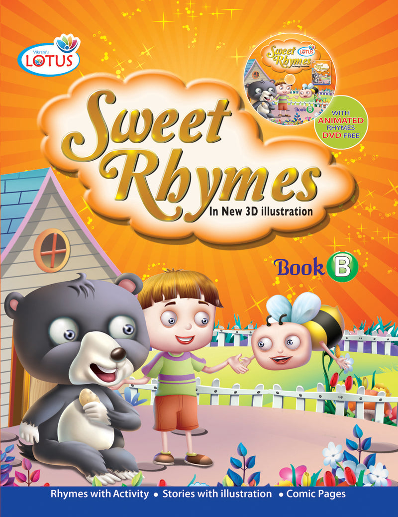 Lotus - ENGLISH - SWEET RHYMES in New 3D Illustration Book - B - Vikram Books