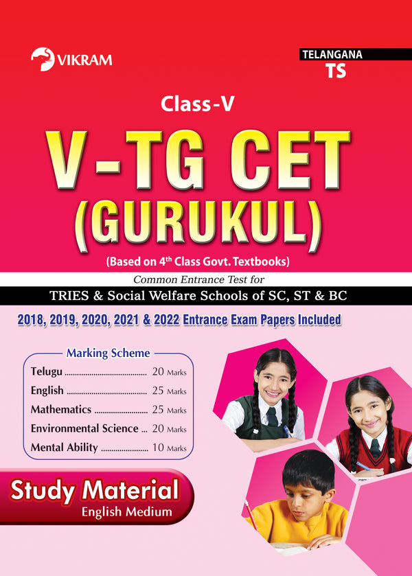 5th Class - V - TG CET (GURUKUL) TRIES & Social Welfare Schools of SC, ST & BC (English Medium)