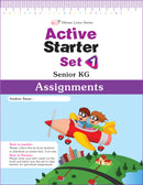 Vikram Lotus - UKG Active Starter Set (3 Term Books + 3 Work Books  + Assessment Books) - Vikram Books