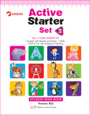 Vikram Lotus - UKG Active Starter Set (3 Term Books + 3 Work Books  + Assessment Books) - Vikram Books