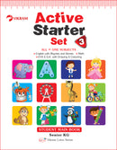 Vikram Lotus - UKG Active Starter Set (3 Term Books + 3 Work Books  + Assessment Books) - Vikram Books