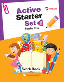 Vikram Lotus - UKG Active Starter Set (3 Term Books + 3 Work Books  + Assessment Books) - Vikram Books