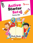 Vikram Lotus - UKG Active Starter Set (3 Term Books + 3 Work Books  + Assessment Books) - Vikram Books