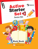 Vikram Lotus - UKG Active Starter Set (3 Term Books + 3 Work Books  + Assessment Books) - Vikram Books