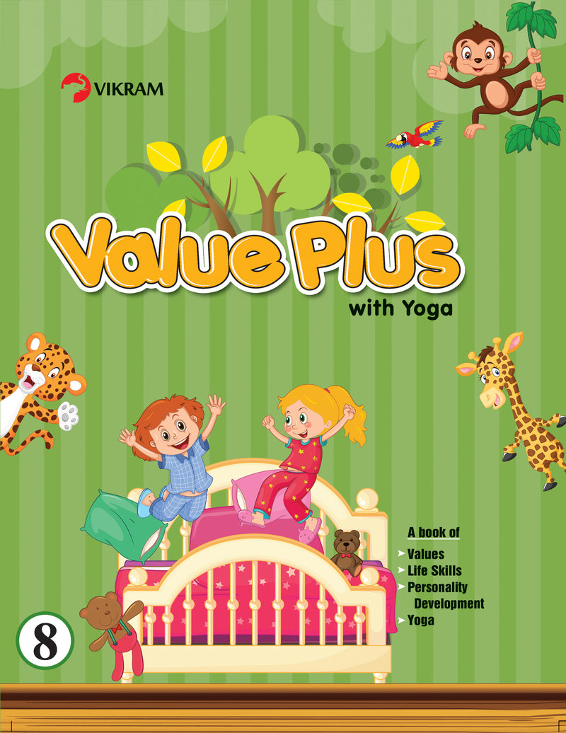 Vikram Value Plus with Yoga Textbook - 8 - Vikram Books