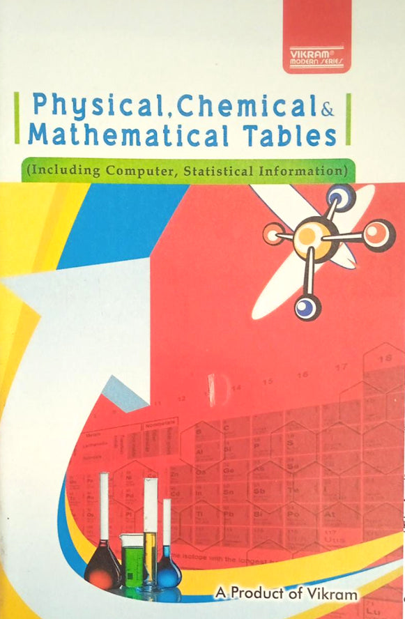 Vikram - Periodic Table Book (Modern Physical, Chemical, Mathematics Table Book) English Medium
